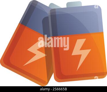 Symbol für Überlebensakku. Cartoon des Überlebensakku-Pack-Vektorsymbols für Web-Design isoliert auf weißem Hintergrund. Überlebensakku-Symbol, Cartoon-Stil Stock Vektor