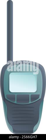 Walkie-Talkie-Symbol. Cartoon des Walkie Talkie-Vektorsymbols für Web-Design isoliert auf weißem Hintergrund. Walkie-Talkie-Symbol im Cartoon-Stil Stock Vektor