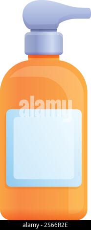 Symbol für Seifenspenderflasche. Cartoon des Seifenspender Flaschenvektorsymbols für Webdesign isoliert auf weißem Hintergrund. Seifenspender Flaschensymbol, Cartoon-Stil Stock Vektor