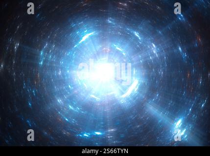 Licht am Ende des Tunnels Stockfoto