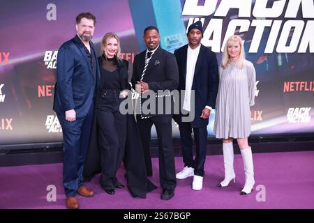 15.01.2025 Regisseur Seth Gordon, Cameron Diaz, Jamie Foxx, auf dem Roten Teppich zur Premiere von Back in Action, Zoo Palast, Berlin, Berlin, Deutschland *** 15 01 2025 Regisseur Seth Gordon, Cameron Diaz, Jamie Foxx, auf dem roten Teppich zur Premiere von Back in Action, Zoo Palast, Berlin, Deutschland Stockfoto