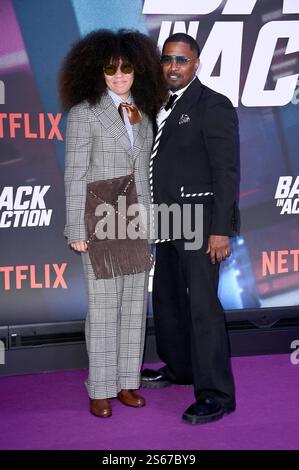 Jamie Foxx mit Tochter Annalise Bishop beim Screening des Netflix Films Back in Action im Zoo Palast. Berlin, 15.01.2025 *** Jamie Foxx mit Tochter Annalise Bishop bei der Vorführung des Netflix-Films Back in Action im Zoo Palast Berlin, 15 01 2025 Foto:Xn.xKubelkax/xFuturexImagex Back 5209 Stockfoto