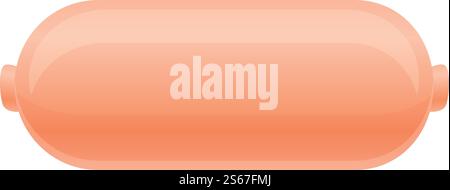 Symbol für die Arztwurst. Cartoon des Doktor Wurst Vektor-Icons für Web-Design isoliert auf weißem Hintergrund. Doktor Würstchen Ikone, Cartoon Stil Stock Vektor