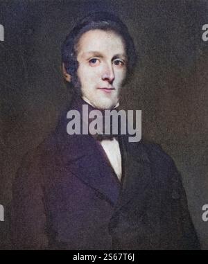 Fox Maule Ramsay, 11. Earl of Dalhousie und 2. Lord Panmure. 1801-1874. Britischer Kriegsminister (1855-58). Aus dem Porträt von Sir J. Watson Gordon., Historisch, digital restaurierte Reproduktion von einer Vorlage aus dem 19. Jahrhundert, Datum nicht angegeben Stockfoto