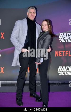 Nadja Gallera mit Freund Mike beim Screening des Netflix Films Back in Action im Zoo Palast. Berlin, 15.01.2025 *** Nadja Gallera mit Freund Mike bei der Vorstellung des Netflix-Films Back in Action im Zoo Palast Berlin, 15 01 2025 Foto:XM.xBehrensx/xFuturexImagex Back 5253 Stockfoto
