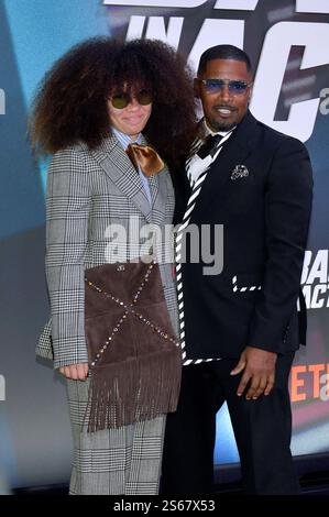 Jamie Foxx mit Tochter Annalise Bishop beim Screening des Netflix Films Back in Action im Zoo Palast. Berlin, 15.01.2025 *** Jamie Foxx mit Tochter Annalise Bishop bei der Vorführung des Netflix-Films Back in Action im Zoo Palast Berlin, 15 01 2025 Foto:XM.xBehrensx/xFuturexImagex Back 5307 Stockfoto