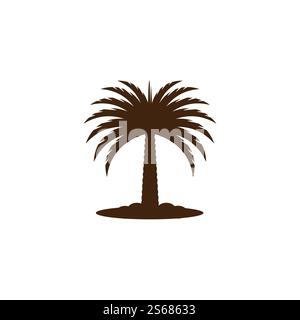 Dates Tree Logo Vorlage Vektor Symbol Natur Stock Vektor