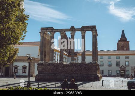 Tempel der Diana, Evora, Portugal Stockfoto