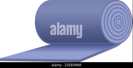 Schalldämmmatratze Symbol. Zeichentrick des Schalldämmung Matratzenvektor-Icons für Web-Design isoliert auf weißem Hintergrund. Schalldämmmatratzen-Symbol, Cartoon-Stil Stock Vektor