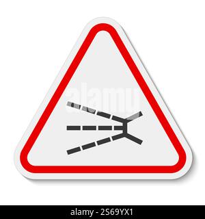 Symbol für spritzende Gefahr Isolieren auf weißem Hintergrund, Vektorgrafik EPS.10 Stock Vektor