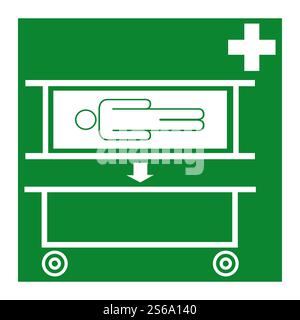Trage Pick Up Point Symbol Schild Isolate auf weißem Hintergrund, Vektor-Illustration EPS.10 Stock Vektor