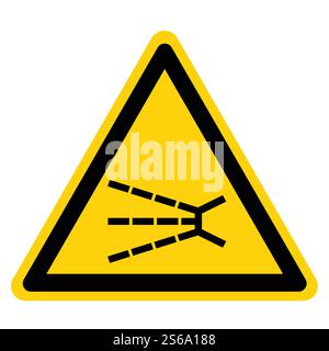 Symbol Für Spritzende Gefahr Isolieren Auf Weißem Hintergrund, Vektorgrafik Stock Vektor