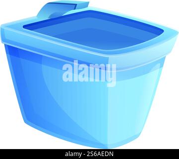 Bidet-Symbol für Dusche. Cartoon des Dusche Bidet Vektor-Icons für Web-Design isoliert auf weißem Hintergrund. Duschwasserbidet-Ikone im Cartoon-Stil Stock Vektor