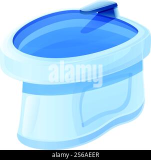 Symbol für das Bidet des Apartments. Zeichentrick des Bidet-Vektorsymbols der Wohnung für Webdesign isoliert auf weißem Hintergrund. Bidet-Ikone im Apartment, Cartoon-Stil Stock Vektor