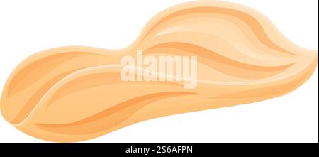 Symbol für Baumwollhandtücher. Cartoon von Baumwollhandtuch Vektor-Symbol für Web-Design isoliert auf weißem Hintergrund. Baumwoll-Handtuch-Symbol, Cartoon-Stil Stock Vektor