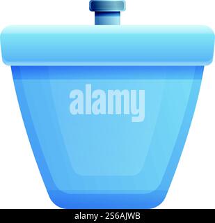 Symbol für das Bidet im Bad. Cartoon des Badebidet-Vektorsymbols für Webdesign isoliert auf weißem Hintergrund. Badebidet-Ikone, Cartoon-Stil Stock Vektor