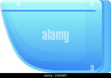 Bidet-Symbol für Wand. Cartoon des Wand Bidet Vektor-Icons für Web-Design isoliert auf weißem Hintergrund. Bidet-Ikone im Cartoon-Stil Stock Vektor