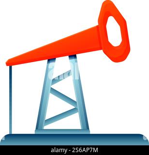 Symbol des Metallurgie-Ölturms. Cartoon des Metallurgie-Ölturm-Vektor-Icons für Web-Design isoliert auf weißem Hintergrund. Metallurgie-Ölturm-Ikone, Cartoon-Stil Stock Vektor