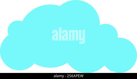 Konstruktionsvorlage für Wolkenvektor Stock Vektor