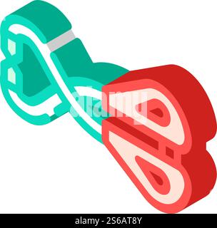 Hundeschlipper isometrischer Symbolvektor. Schild für Nagelschneider. Isolierte Symboldarstellung. Hundeschlipper isometrische Icon Vektor Illustration Stock Vektor