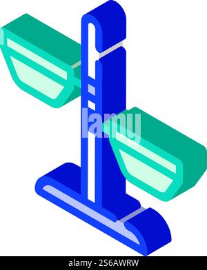 Isometrischer Symbolvektor für Hundeplatten. Schild mit Hundeschildern. Isolierte Symboldarstellung. Isolierte Illustration des isometrischen Symbolvektors für Hundeplatten Stock Vektor