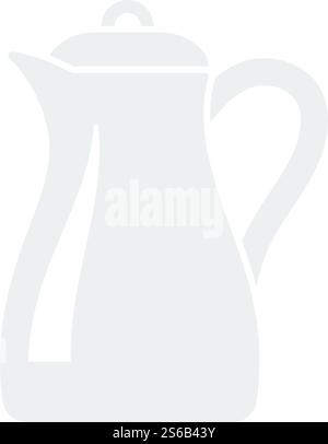 Symbol Für Glaskrug. Flaches Farbdesign. Vektorgrafik. Stock Vektor