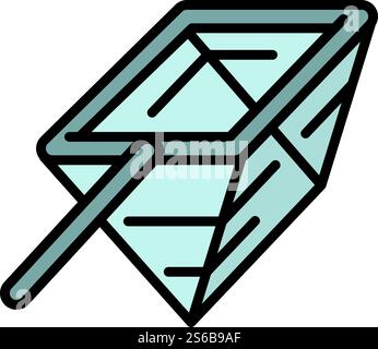 Symbol „Net Pool reinigen“. Konturierung des Vektorsymbols „Clean net Pool“ für Webdesign isoliert auf weißem Hintergrund. Symbol „Net Pool reinigen“, Umrissstil Stock Vektor