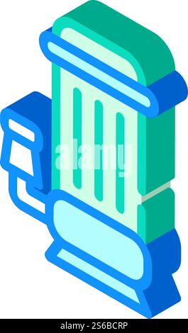 Isometrischer Symbolvektor des Wasserpumpenwerkzeugs. Schild für Wasserpumpe. Isolierte Symboldarstellung. Wasserpumpenwerkzeug Isometrisches Symbol Vektorillustration Stock Vektor