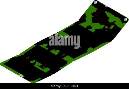 Symbol für Ladegerät für Solarbatterie-Kamera. Isometrisch des Solarbatterie Kamera Ladegerät Vektorsymbol für Webdesign isoliert auf weißem Hintergrund. Symbol für Ladegerät für Solarbatterie, isometrische Darstellung Stock Vektor