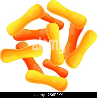 Symbol für Probiotika. Cartoon des Probiotikvektorsymbols für Webdesign isoliert auf weißem Hintergrund. Probiotik-Ikone, Cartoon-Stil Stock Vektor