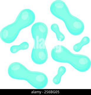 Symbol für probiotische Kasei. Cartoon der Probiotik Casei Vektor-Symbol für Web-Design isoliert auf weißem Hintergrund. Probiotik Casei-Ikone, Cartoon-Stil Stock Vektor