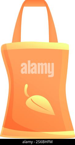 ECO-Bag-Symbol. Cartoon des Öko-Tasche Vektor-Icons für Web-Design isoliert auf weißem Hintergrund. Öko-Tasche-Symbol, Cartoon-Stil Stock Vektor