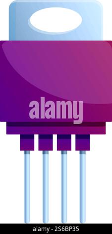 Symbol für Energiespeicher. Cartoon des Energie Kondensator Vektor-Icons für Web-Design isoliert auf weißem Hintergrund. Energiekondensator Symbol, Cartoon-Stil Stock Vektor