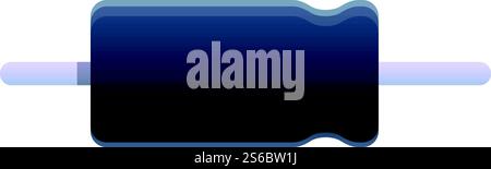 Symbol für Kreiskondensator. Zeichentrick des Kreiskondensatorvektorsymbols für Webdesign isoliert auf weißem Hintergrund. Kreiskondensator Symbol, Cartoon-Stil Stock Vektor