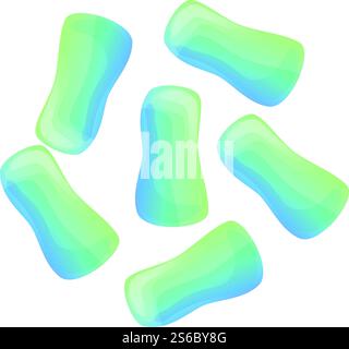 Symbol für probiotische Bakterien. Cartoon von Probiotika Bakterien Vektor-Symbol für Web-Design isoliert auf weißem Hintergrund. Probiotika Bakterien-Ikone, Cartoon-Stil Stock Vektor