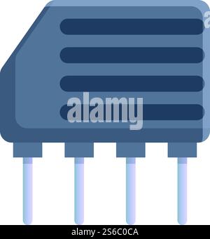 Symbol für Computer-Kondensator. Cartoon des Computer Kondensator Vektor-Symbol für Web-Design isoliert auf weißem Hintergrund. Computer-Kondensator-Symbol, Cartoon-Stil Stock Vektor