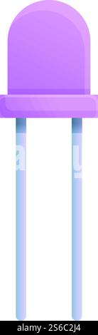 Symbol für Teilkondensator. Cartoon des Teils Kondensator Vektor-Symbol für Webdesign isoliert auf weißem Hintergrund. Teil Kondensator Symbol, Cartoon Stil Stock Vektor