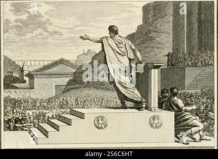 Gaius Gracchus Tribüne des Volkes. Stockfoto