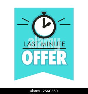 Countdown-Abzeichen, Last-Minute-Angebot, Tagesverkauf und Timer isolierter Icon-Vektor. Aktionsaufkleber, Sonderangebot für Unternehmen, Logo oder Logo für beste Angebote. Uhrzeitsymbol, kurzer Zeitraum. Timer-Countdown, Last-Minute-Angebot isoliertes Symbol, ein Tagesverkauf Stock Vektor