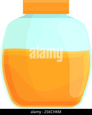 Honigglas-Symbol. Cartoon des Honigglas-Vektor-Icons für Web-Design isoliert auf weißem Hintergrund. Honigglas-Ikone, Cartoon-Stil Stock Vektor