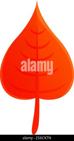 Pappel Herbstbaumsymbol. Cartoon des Pappel Herbst Baum Vektor Symbol für Web Design isoliert auf weißem Hintergrund. Pappel Herbstbaumsymbol im Cartoon-Stil Stock Vektor