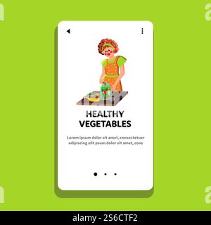 Gesundes Gemüse Konservieren In Jar Woman Vector. Hausfrau Bereitet Gesunde Gemüsekonserven Vor. Charakter Kochen Und Beizen Bio Reife Ernte Lebensmittel Web Flat Cartoon Illustration. Gesundes Gemüse Konservieren In Jar Woman Vector Stock Vektor