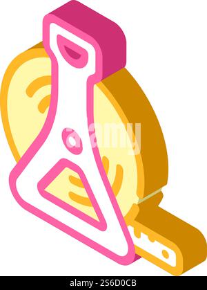roulette Messgeräte isometrischer Symbolvektor. Schild roulette-Messgeräte. Isolierte Symboldarstellung. roulette-Messgeräte Isometrisches Symbol Vektor-Illustration Stock Vektor