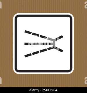 Symbol für spritzende Gefahr Isolieren auf weißem Hintergrund, Vektorgrafik EPS.10 Stock Vektor