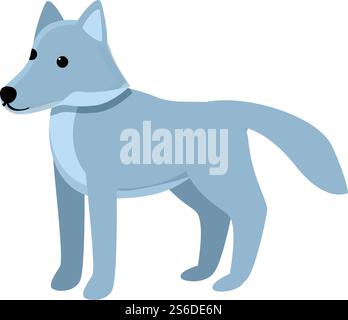 Biest Wolf Symbol. Cartoon des Biest Wolf Vektor-Icons für Web-Design isoliert auf weißem Hintergrund. Bestie Wolf Ikone, Cartoon Stil Stock Vektor