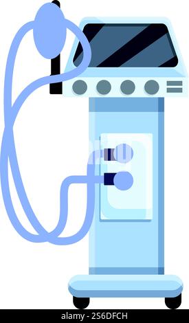Symbol für Beatmungsgerät für medizinische Geräte. Cartoon des Ventilator medizinische Maschine Vektor-Icons für Web-Design isoliert auf weißem Hintergrund. Ventilator medizinische Maschine Symbol, Cartoon Stil Stock Vektor