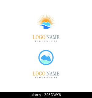 Wäscherei Logo Vorlage Vektor Symbol Natur Stock Vektor