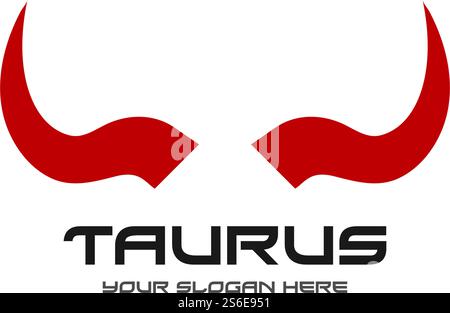 Taurus Logo Vorlage Vektor Design Illustration Stock Vektor