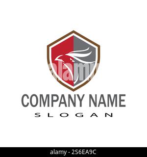 Falcon Logo Template Vector Illustration Design Stock Vektor