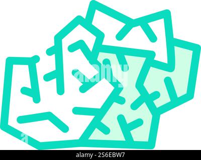 Verwendeter Vektor für Wischfarben-Symbole. Verwendetes Wischzeichen. Isolierte Symboldarstellung. Verwendete Wischfarbe Symbol Vektor Illustration flach Stock Vektor